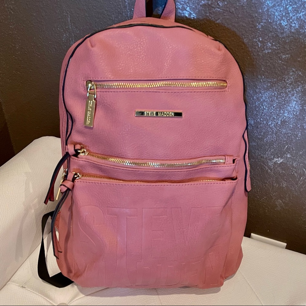 Steven Madden Mauve Rose Backpack